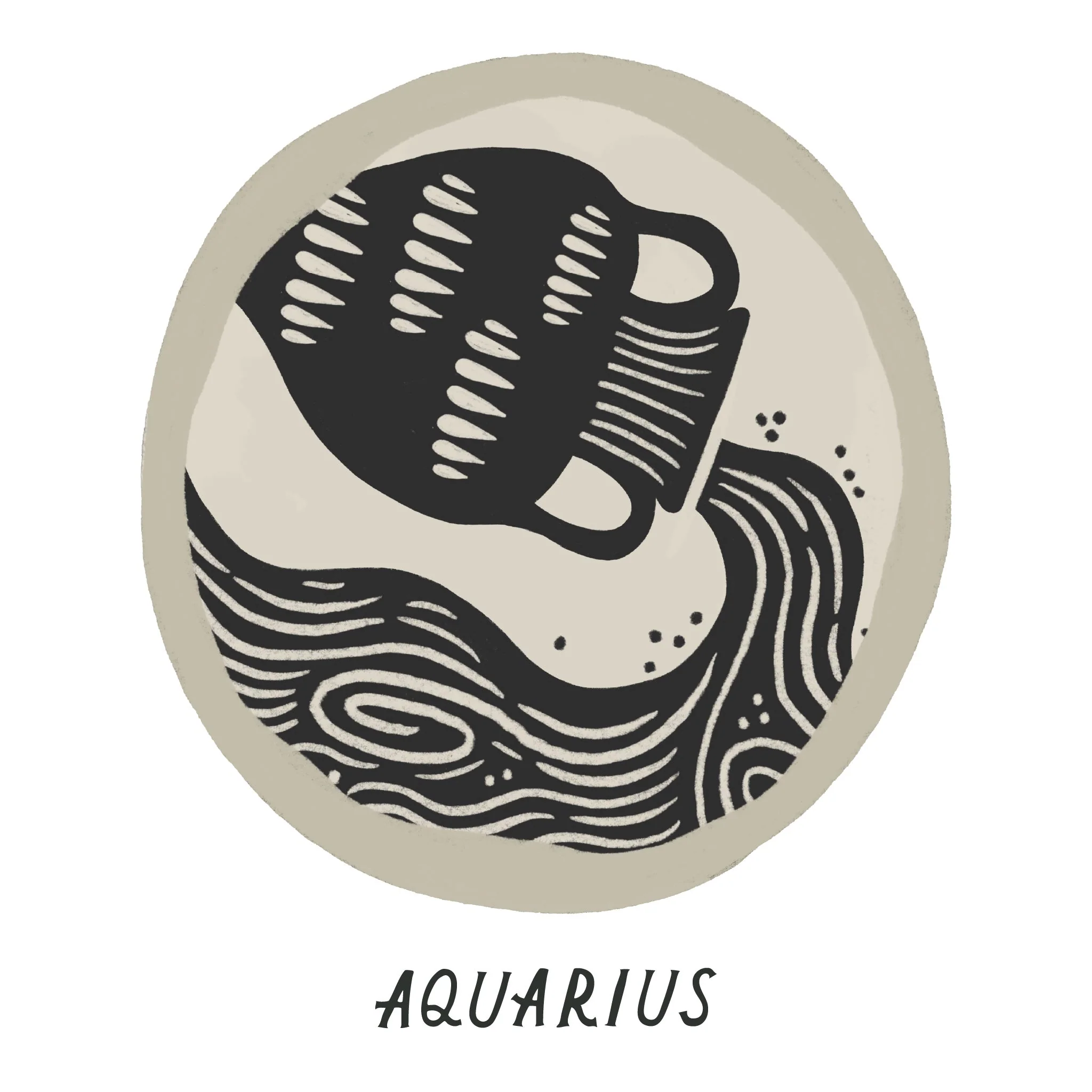 Aquarius Zodiac Coin Pendant Necklace - Image 10