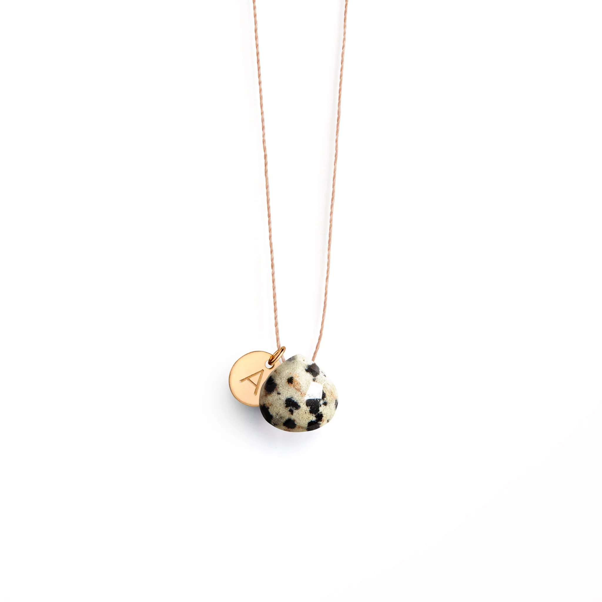Dalmatian Jasper Fine Cord Necklace - Image 3