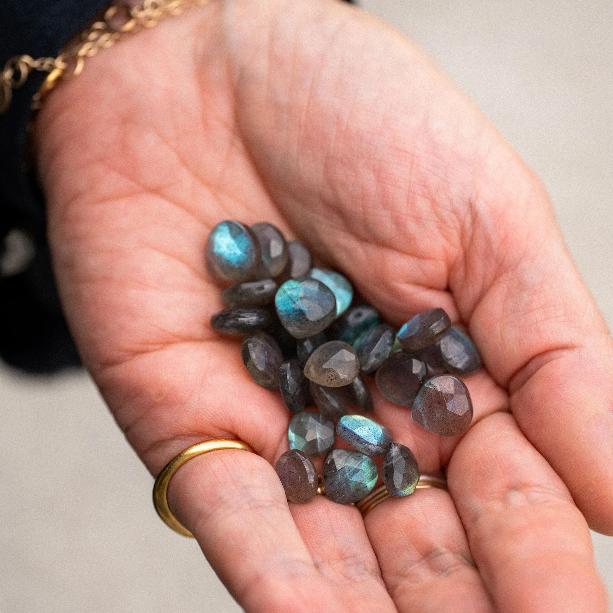 Labradorite Fine Cord Necklace - Image 3
