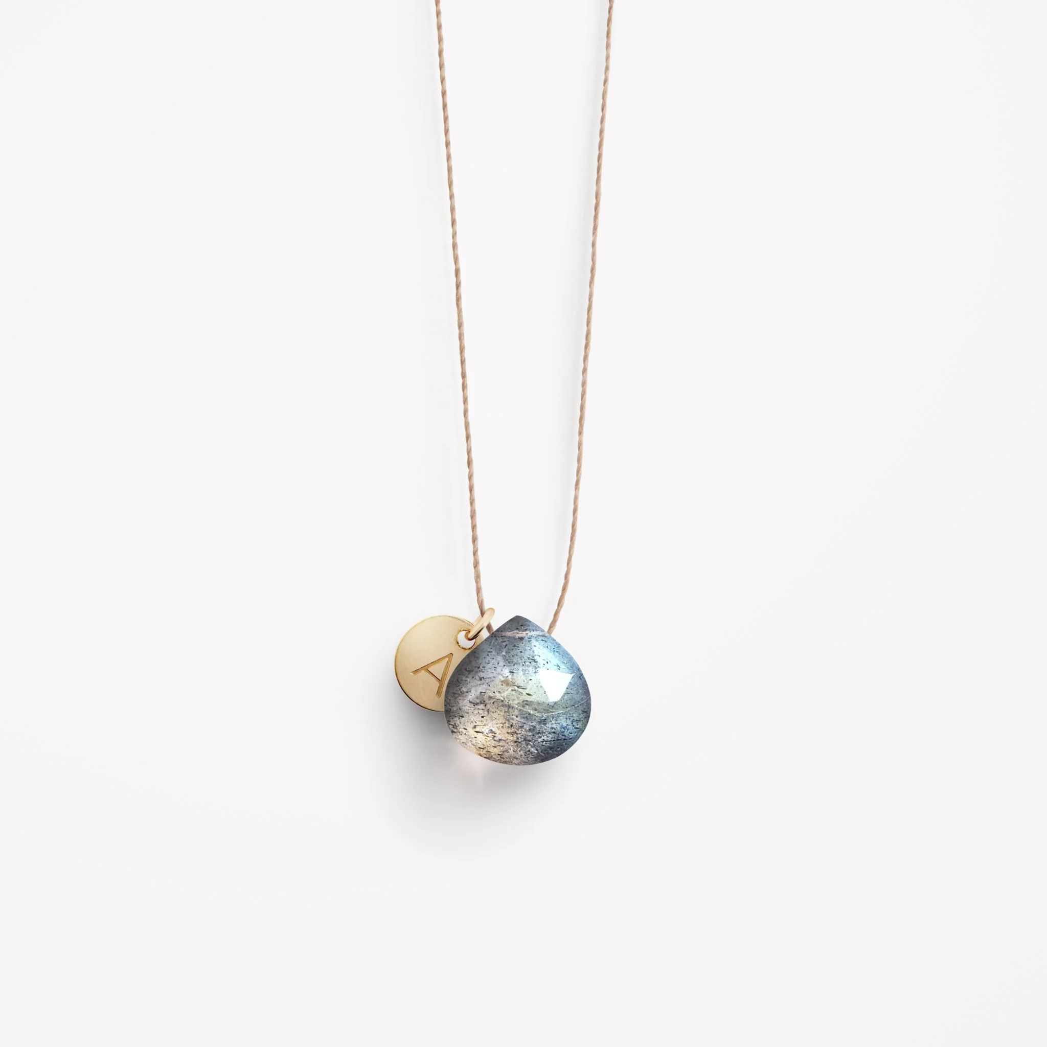 Labradorite Fine Cord Necklace - Image 4