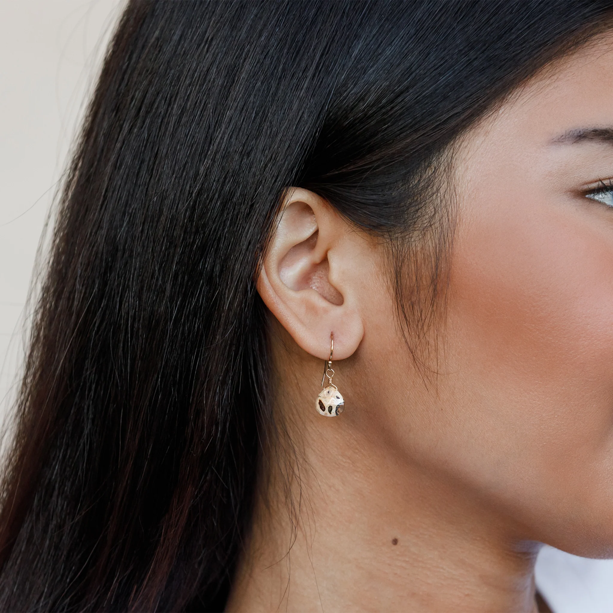 Leopard Jasper Isla Drop Earring - Image 3