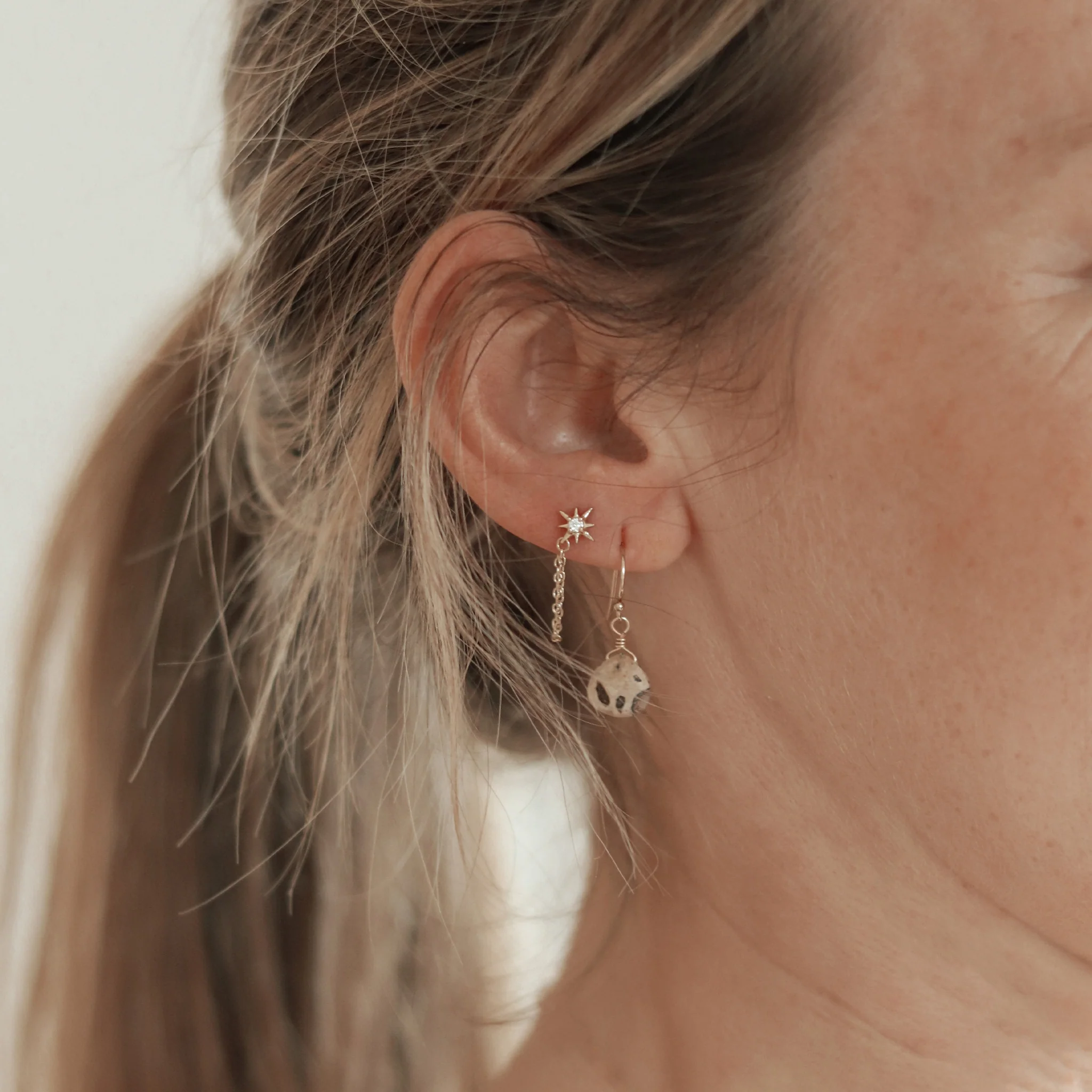 Leopard Jasper Isla Drop Earring - Image 5