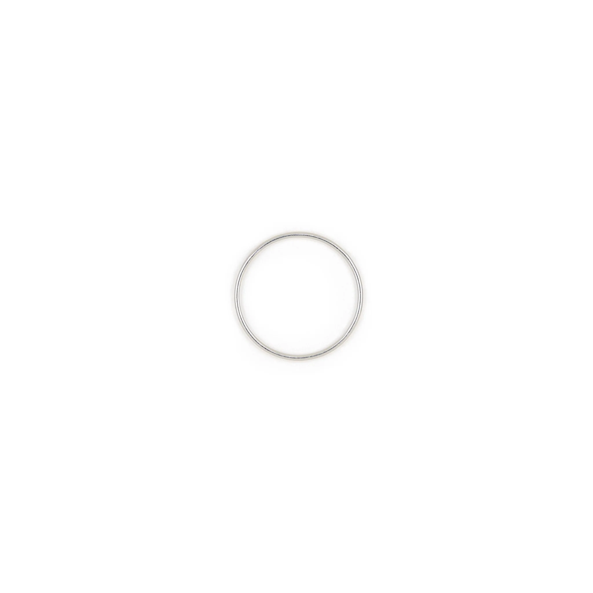 Mirage Hammered Silver Fine Band Ring - Image 4