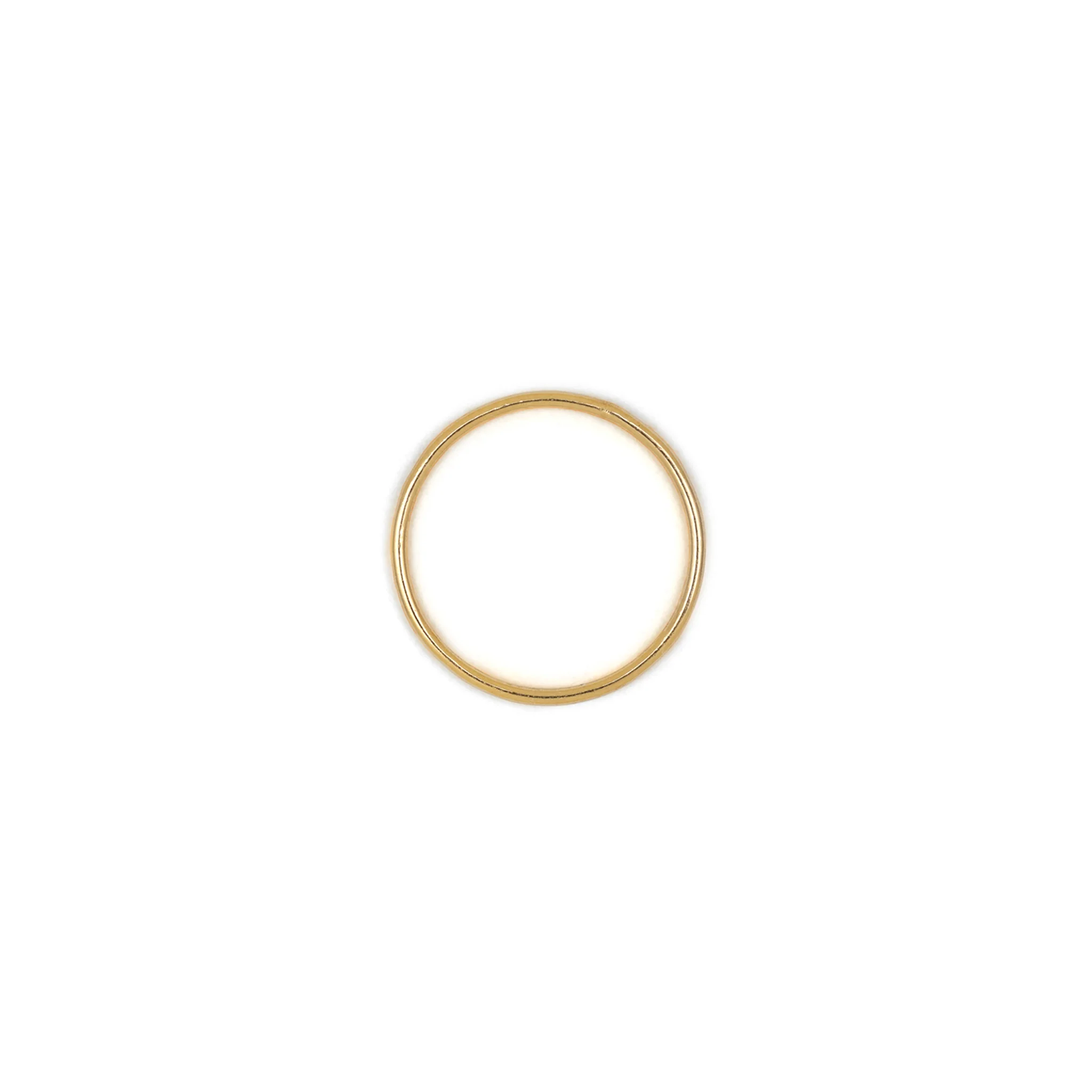Mirage Hammered Gold Fine Band Ring - Image 6