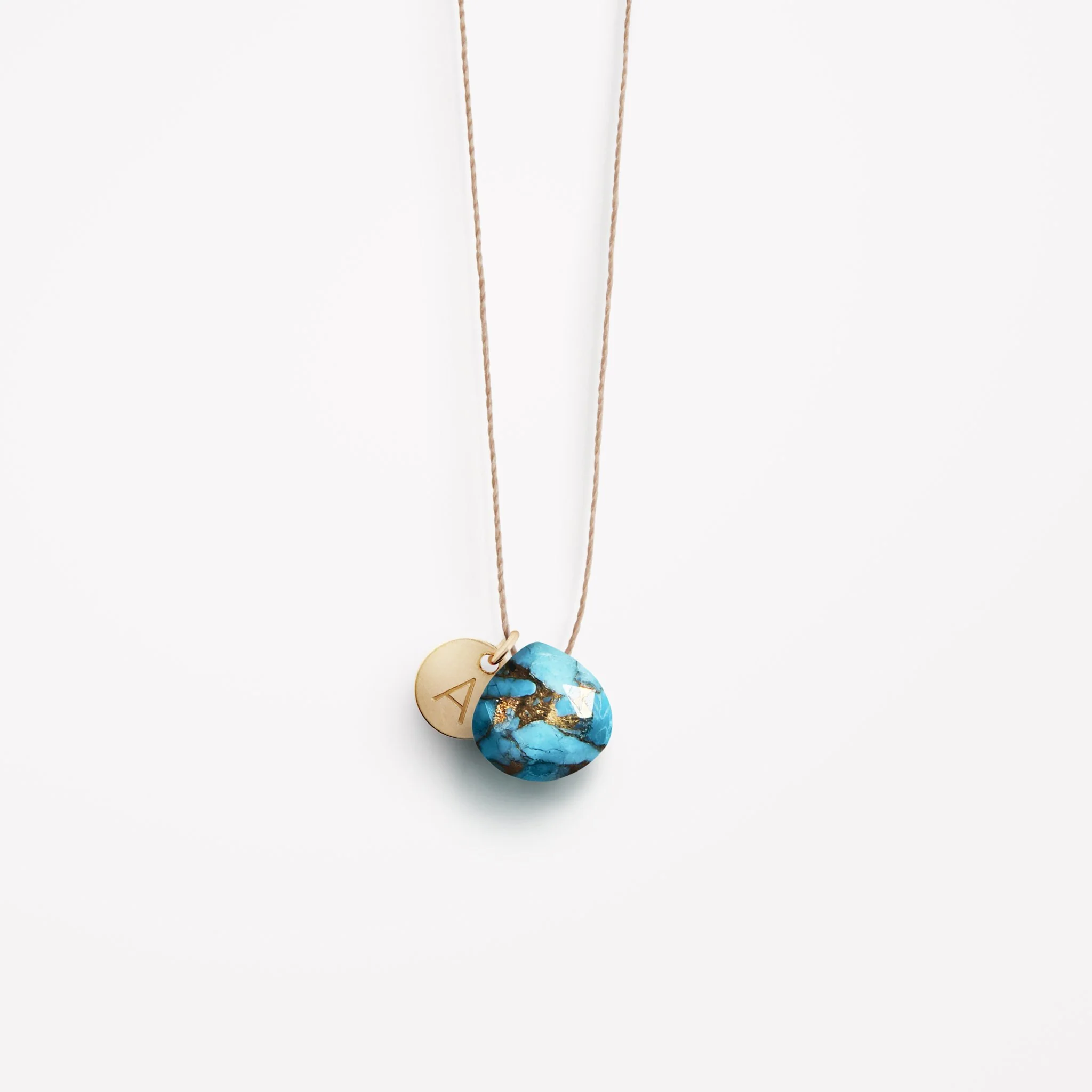 Mohave Turquoise Fine Cord Necklace - Image 4