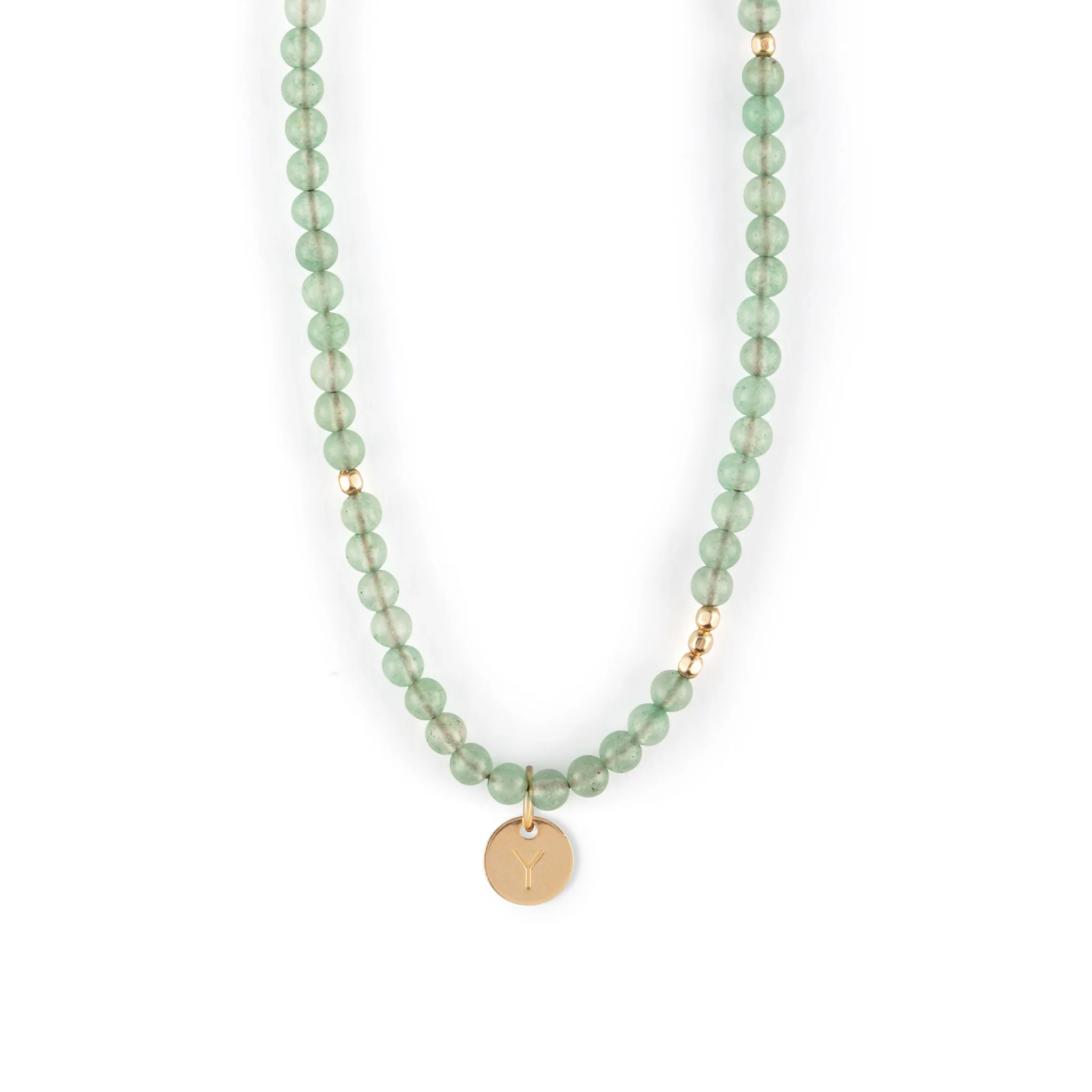 Oceanus Green Aventurine Beaded Necklace - Image 4