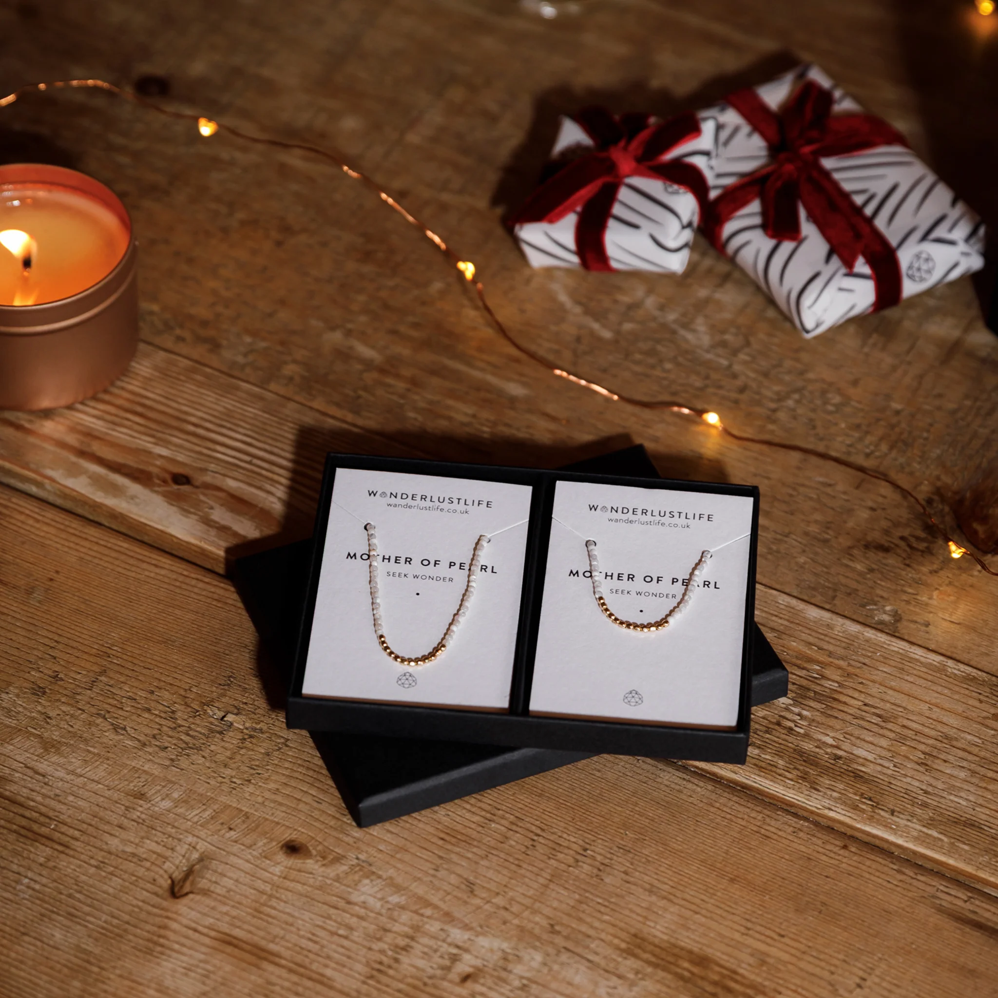 Oceanus Mother of Pearl Beaded Bracelet - Image 5