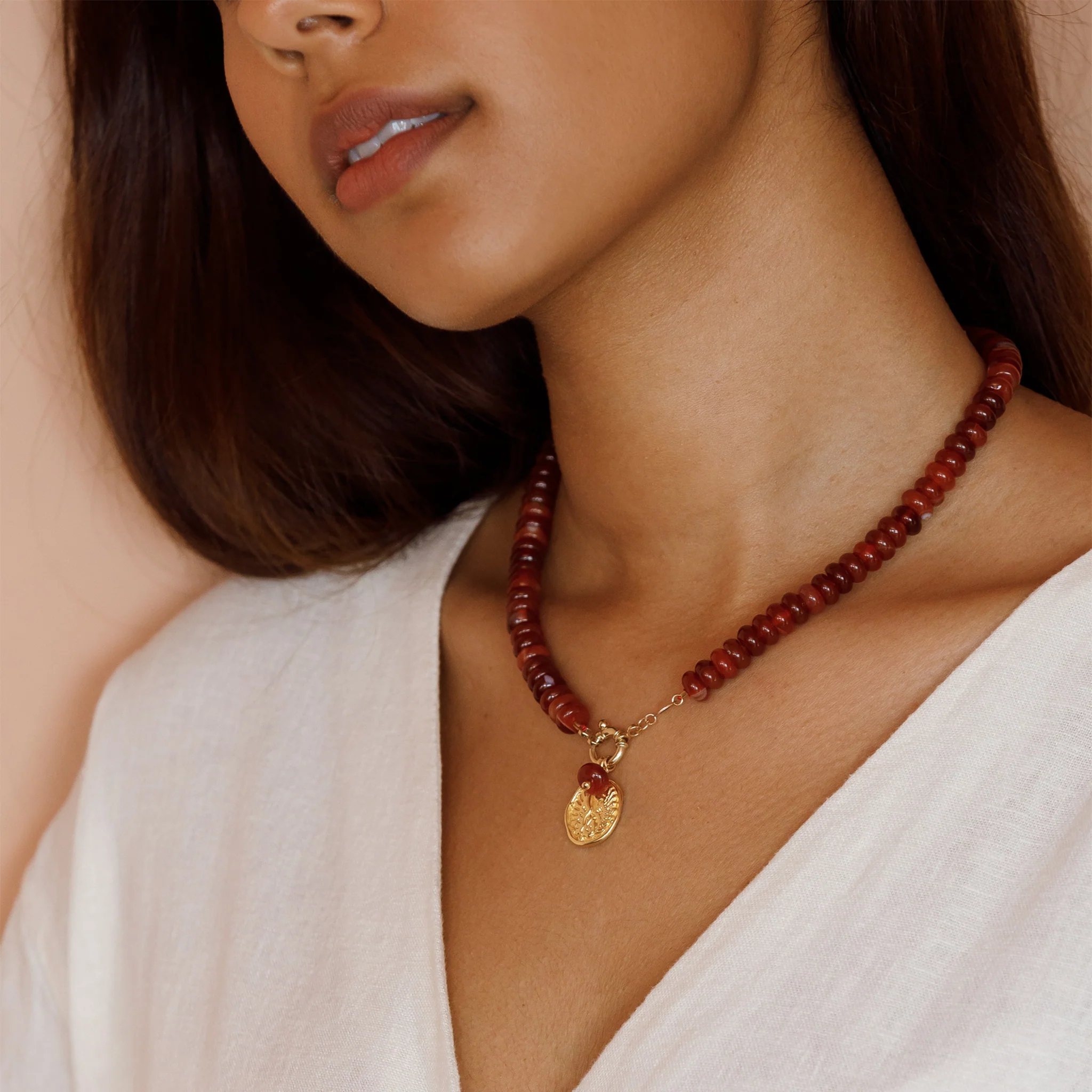 Pisces Zodiac Coin Pendant Necklace - Image 8