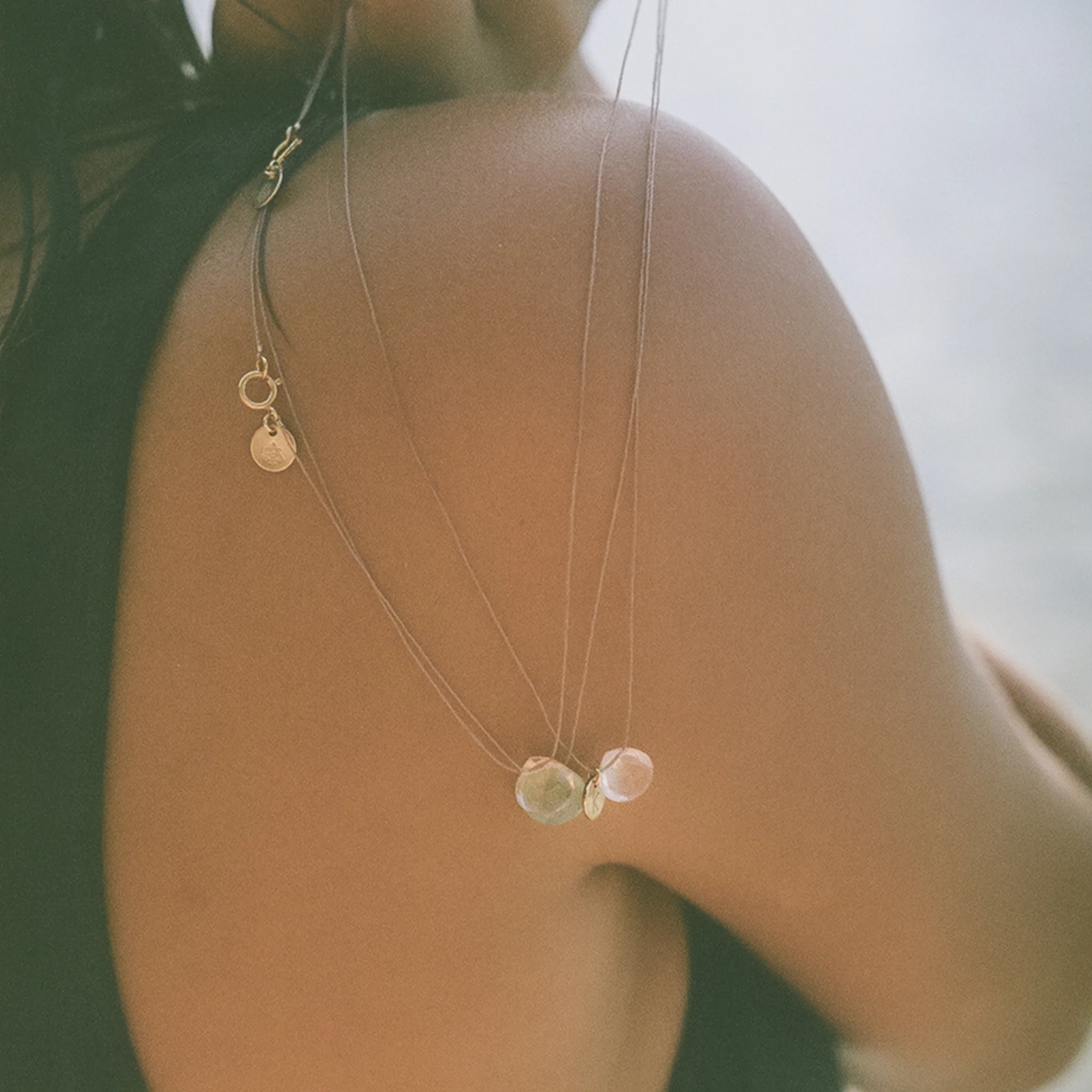 Rose Quartz Fine Cord Necklace - Image 6