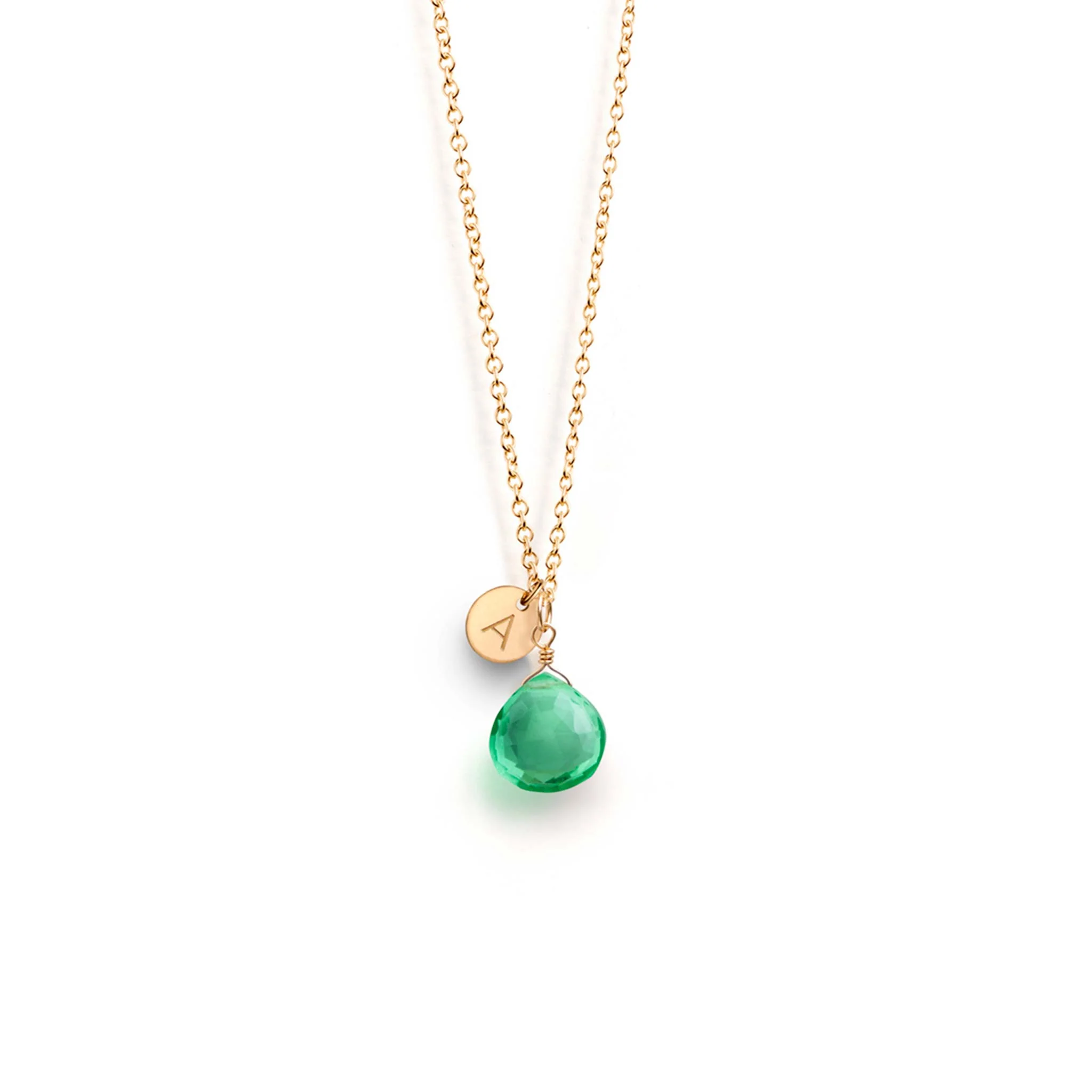 Seafoam Green Quartz Pendant Necklace - Image 4
