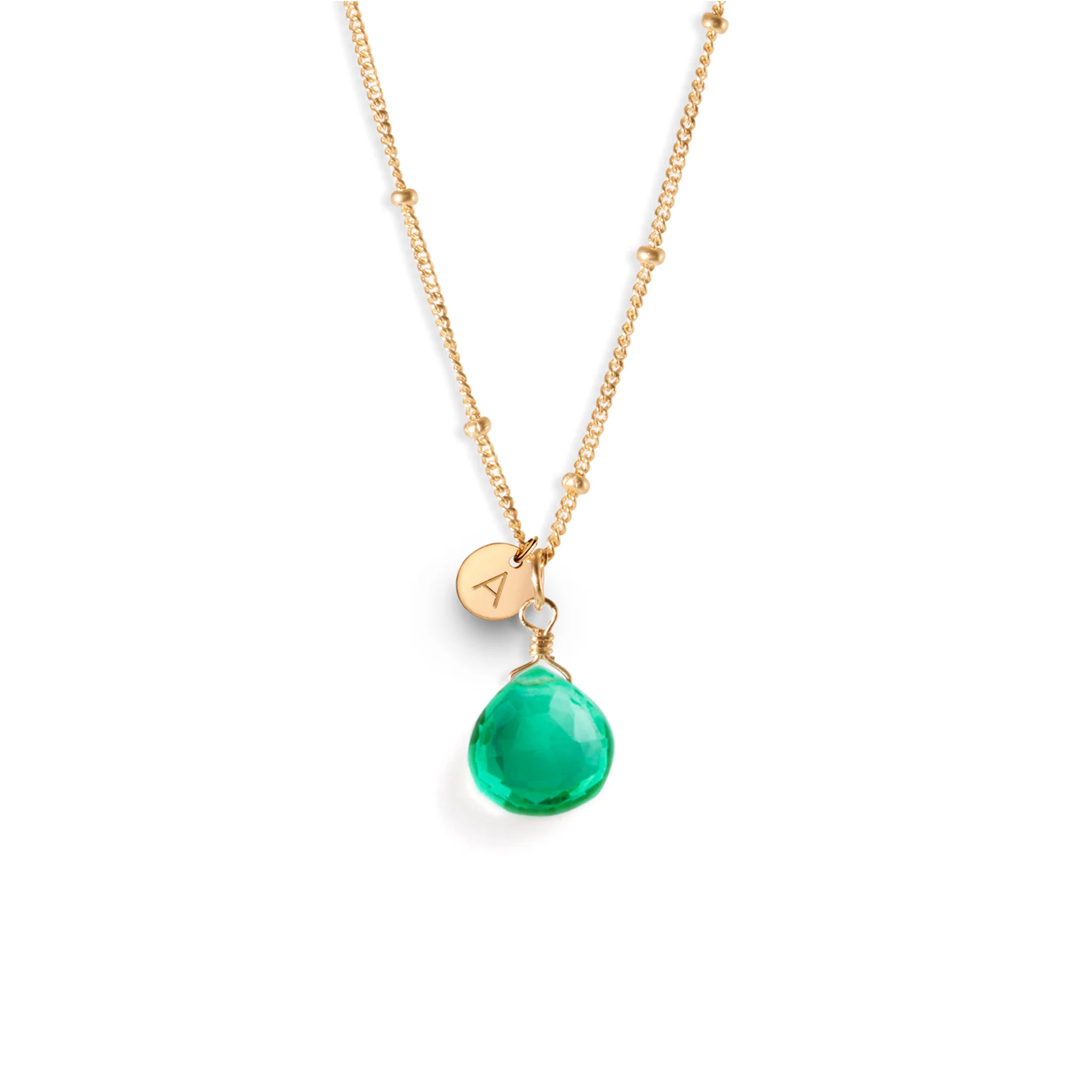 Seafoam Green Quartz Pendant Necklace - Image 5