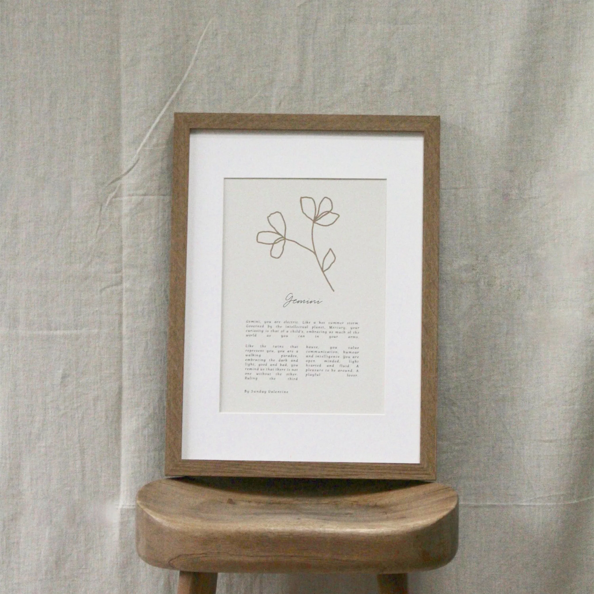 Sunday Valentine Star Sign Prints - Image 3