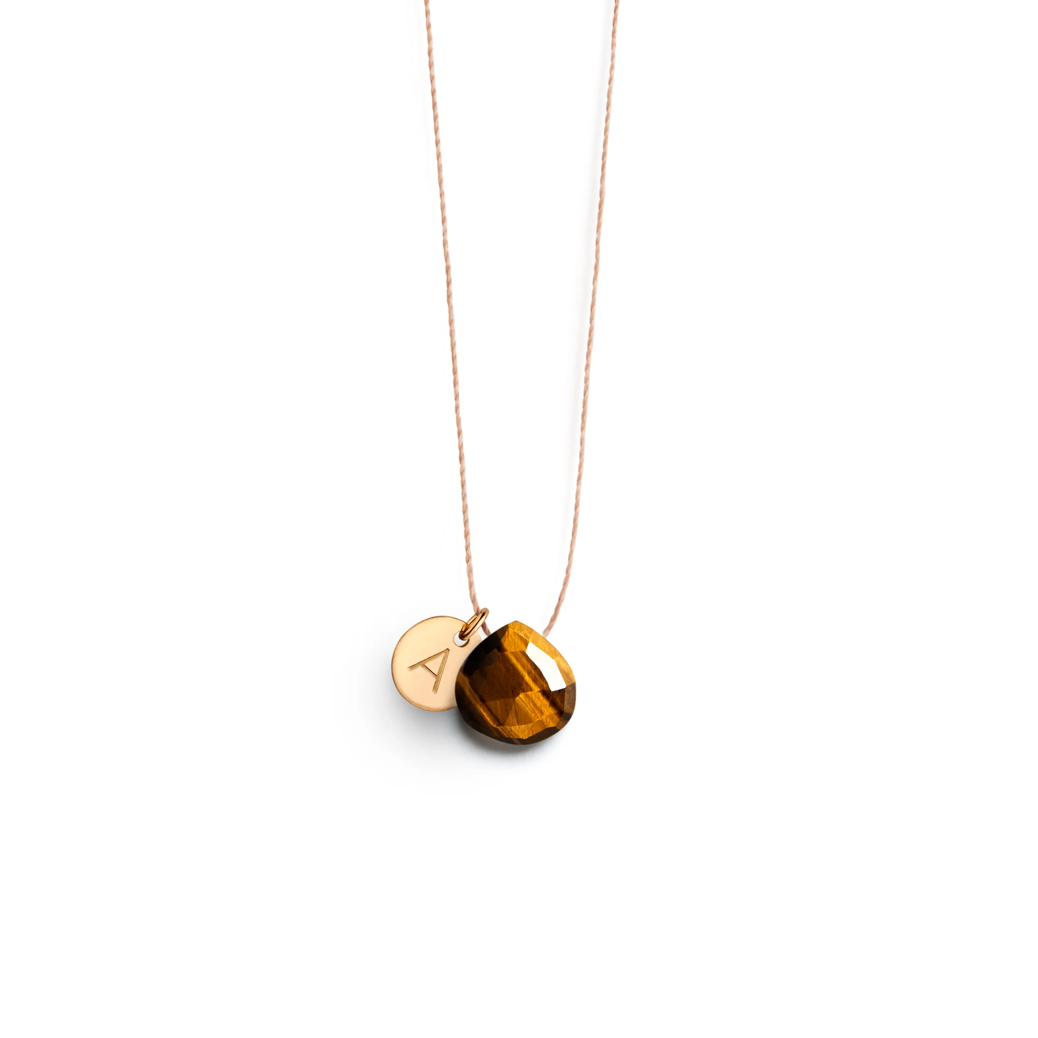 Tiger's Eye Fine Cord Necklace - Image 4