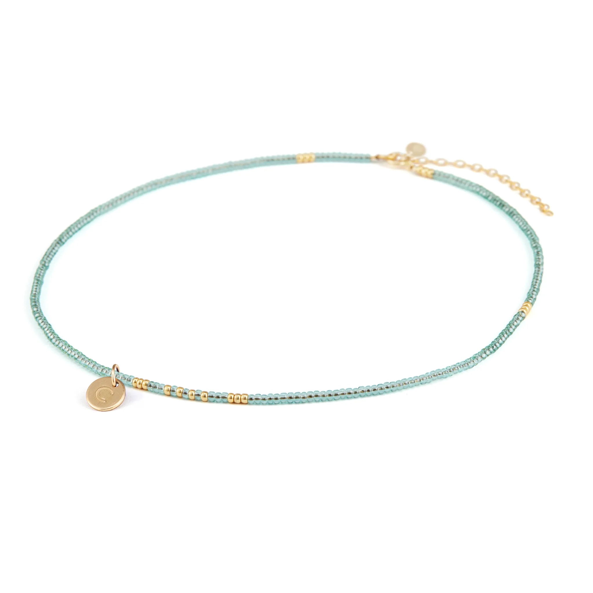 Water Blue Beaded Necklace - Image 5
